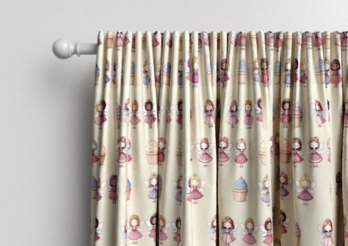 Fairy Cakes, Cupcake Sponge - Made to Measure Curtains - Image 9